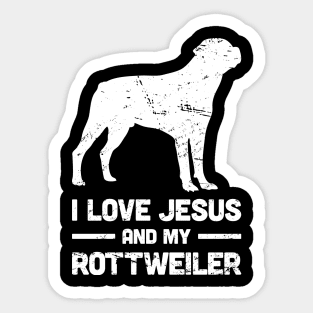 Rottweiler - Funny Jesus Christian Dog Sticker